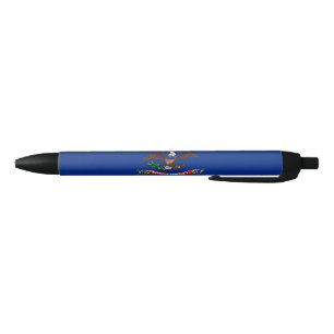 Stylo Bleu Drapeau de l'État du Dakota du Nord