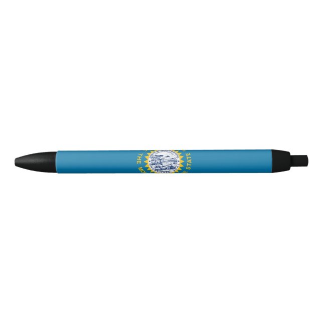 Stylo Bleu Drapeau de l'État du Dakota du Sud (Devant)