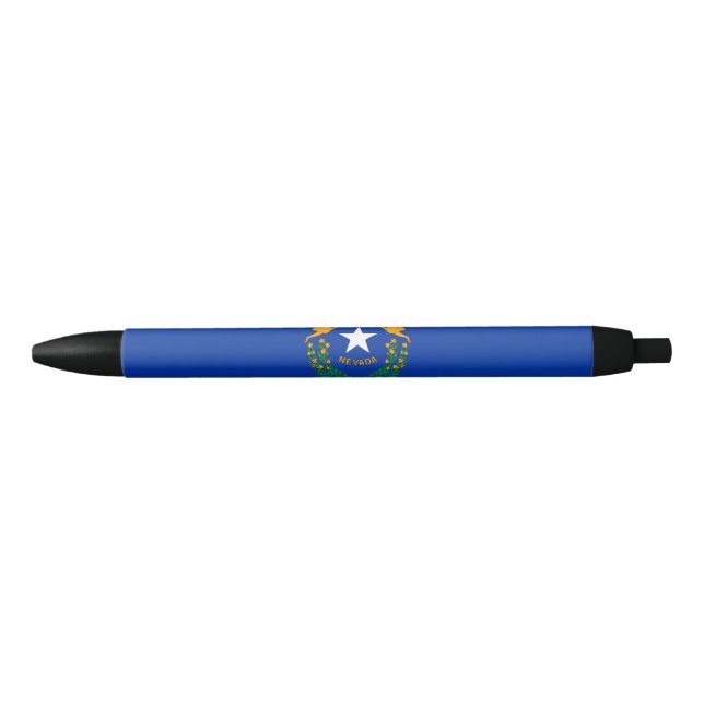 Stylo Bleu Drapeau de l'État du Nevada (Devant)