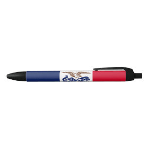 Stylo Bleu Drapeau de l'Iowa