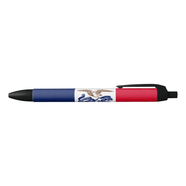 Stylo Bleu Drapeau de l'Iowa (Haut)