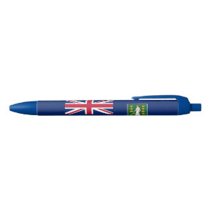 Stylo Bleu Drapeau des îles Vierges britanniques