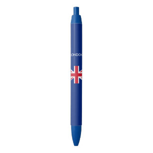 Stylo Bleu Drapeau du Royaume-Uni personnalisé