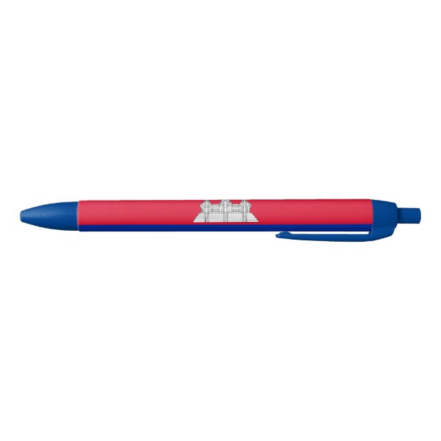 Stylo Bleu Drapeau patriotique cambodgien (Bas)