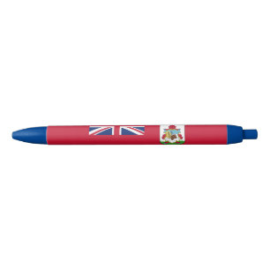 Stylo Bleu Drapeau patriotique des Bermudes