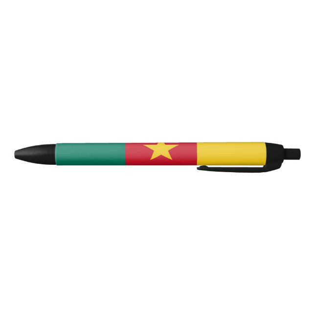 Stylo Bleu Drapeau patriotique du Cameroun (Bas)