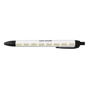 STYLO BLEU ÉLÉGANT BLANC PERSONNALISABLE MODERNE MARQUE VÉRIF