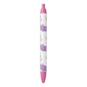 Stylo Bleu Eléphant étoilé mignon avec des ballons colorés