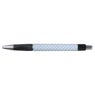 Stylo Bleu et blanc cinq bandes motif