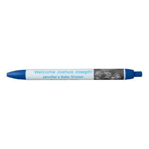 Stylo Bleu Favors de photo de Baby Shower Bleu Personnalisabl