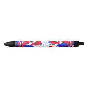 Stylo Bleu Fleur éclatée