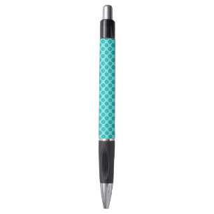 Stylo Bleu/Fleur Turquoise Ruban par Kenneth Yoncich