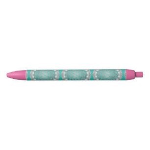 Stylo Bleu FLEURS DE VIE - Géométrie Sacrée Lumière 2