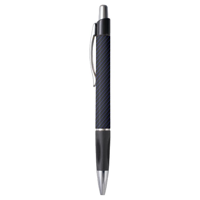 Stylo Bleu foncé et Diagonale noire (Haut (Vertical))