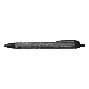 Stylo Bleu Formules Mathématiques Sur Un Tableau Noir