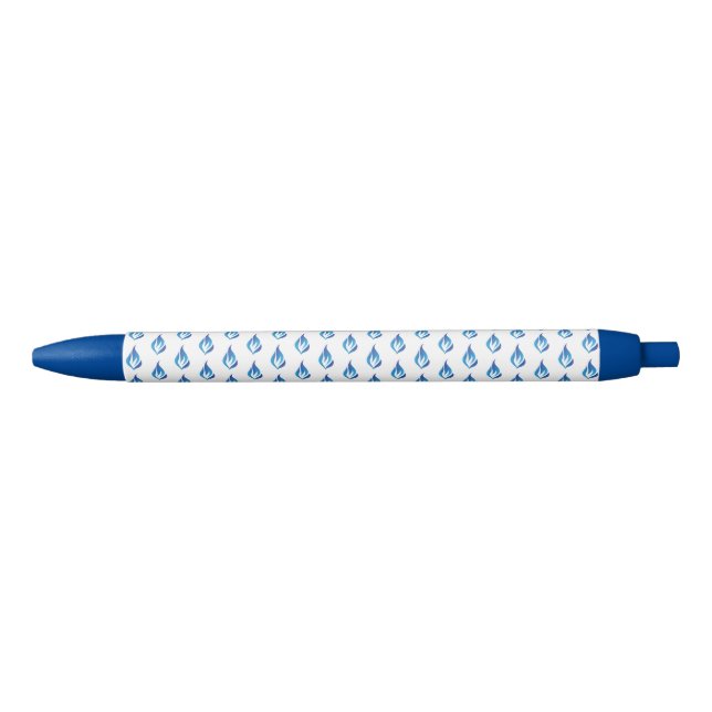 Stylo Bleu Gardez la flamme bleue (Devant)