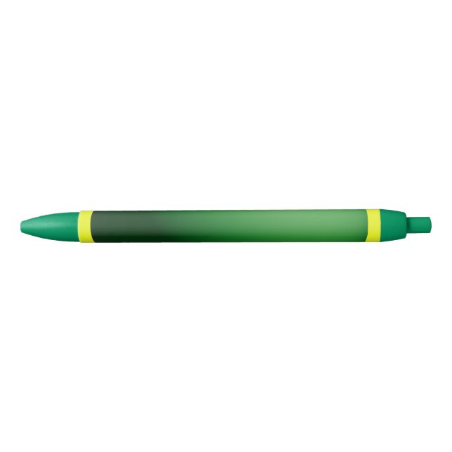 Stylo Bleu Green on Yellow  (Devant)