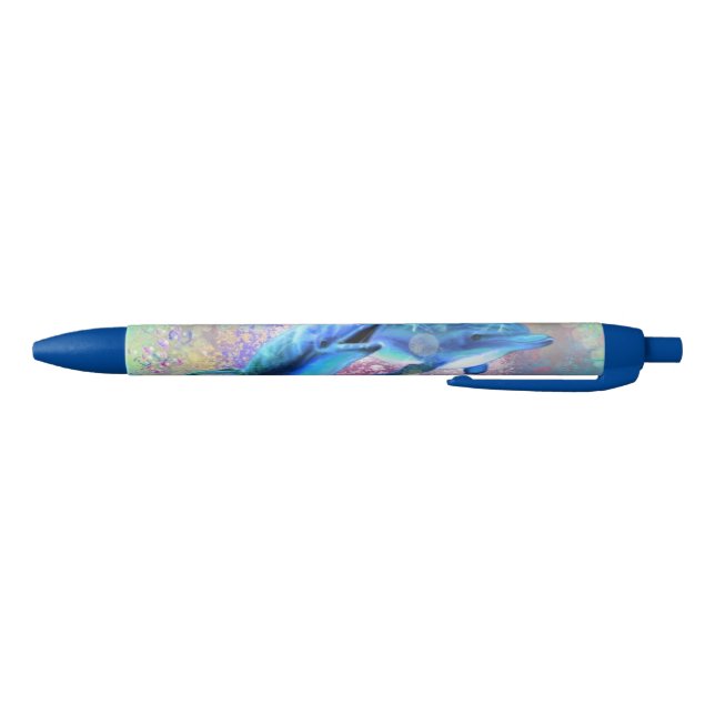 Stylo Bleu Happy Dolphin Couple Pen (Bas)