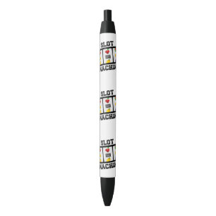 Stylo Bleu Icône de la machine à sous inclinée