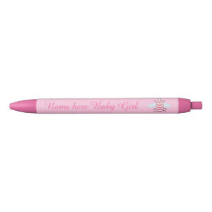 Stylo Bleu Jolie fille rose bébé Bee personnalisée