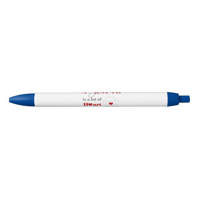 Stylo Bleu Le métier d'infirmière demande beaucoup de cœur (Devant)
