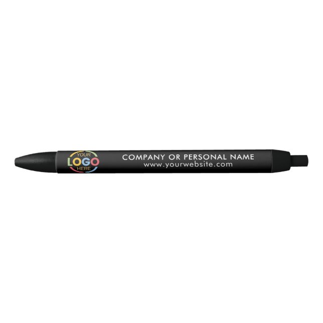 Stylo Bleu Logo d'entreprise de marque moderne Black Professi (Devant)