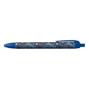 Stylo Bleu Majesté Bleue : La Macaw Bleue Sur Dreamy Blue Bok
