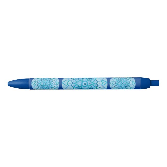Stylo Bleu Mandala Pen (Devant)