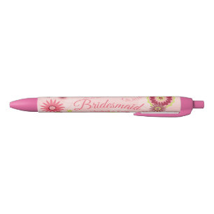 Stylo Bleu Mariage personnalisé Favoriser la florale plutôt r