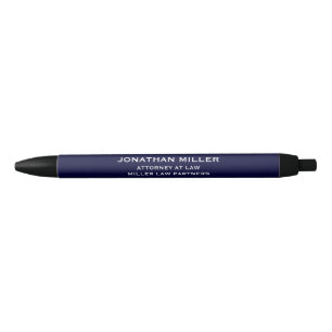 Stylo bleu marine classique