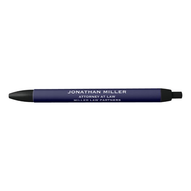 Stylo bleu marine classique (Devant)
