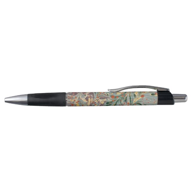 Stylo Bleu Melon Vert Marbré Vintage (Haut)