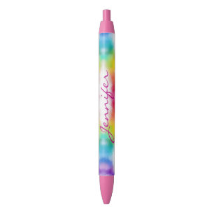 Stylo Bleu Modèle moderne couleur personnalisé nom manuscrit