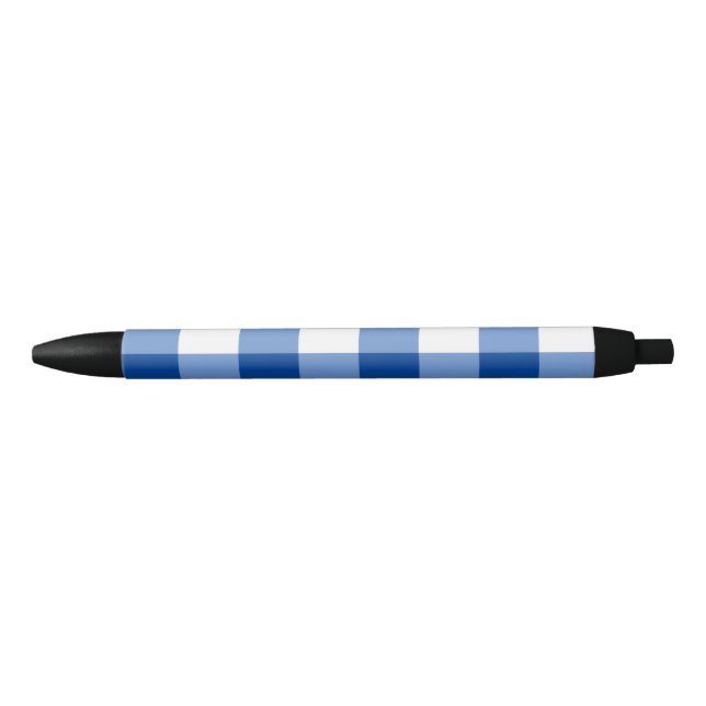Stylo Bleu Motif en vichy bleu (Devant)