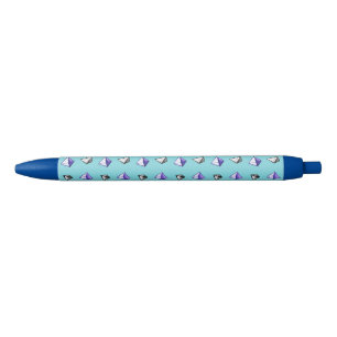 Stylo Bleu Motif Pyramide Geek géométrique Math Lover