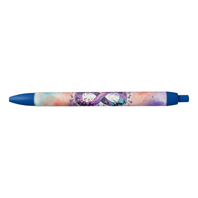 Stylo Bleu Neurospicy ADHD Autism Neurodiversity Symbol (Devant)
