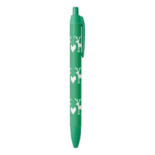 Stylo Bleu Noël CHÈQUES BLANCS