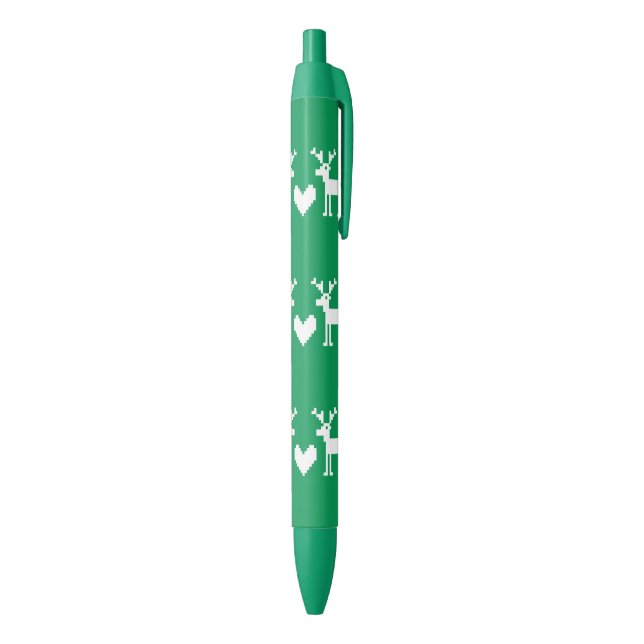 Stylo Bleu Noël CHÈQUES BLANCS (Bas (Vertical))