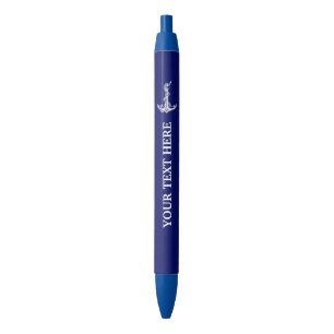 Stylo Bleu Nom du bateau de la corde de Ancre marine Vintage