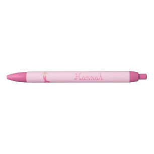 Stylo Bleu Nom personnalisé d'une Sirène d'Imaginaire rose
