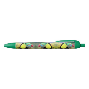 Stylo Bleu Oiseau exotique tropical du Toco Toucan