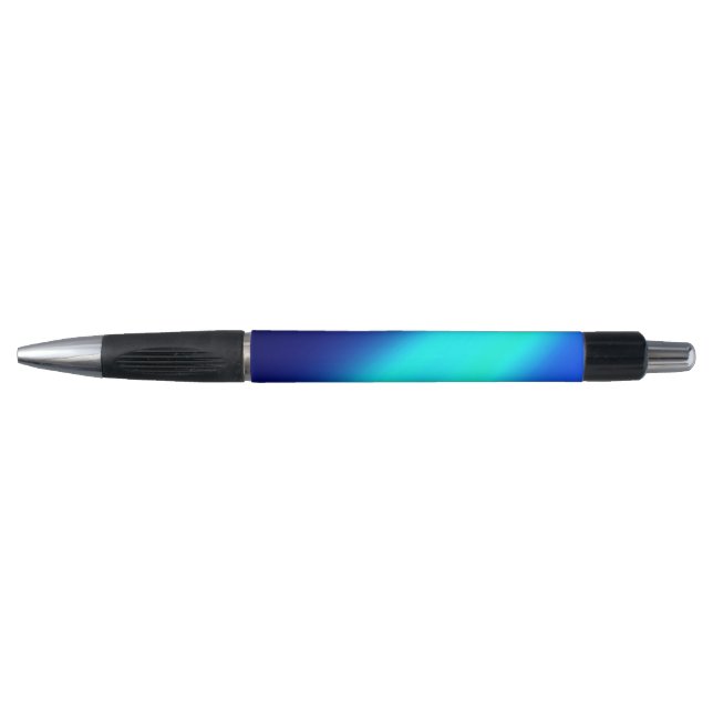 Stylo Bleu ombre lune Double bande (Devant)