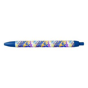 Stylo Bleu Paint Festive Abstrait moderne