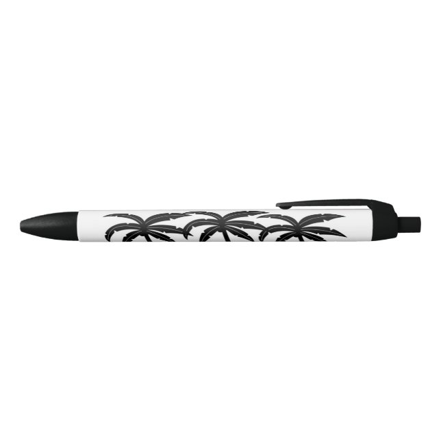 Stylo Bleu Palmiers tropicaux (Haut)