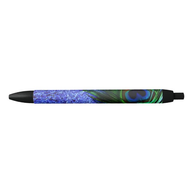Stylo Bleu Paon pourpre parfait (Devant)