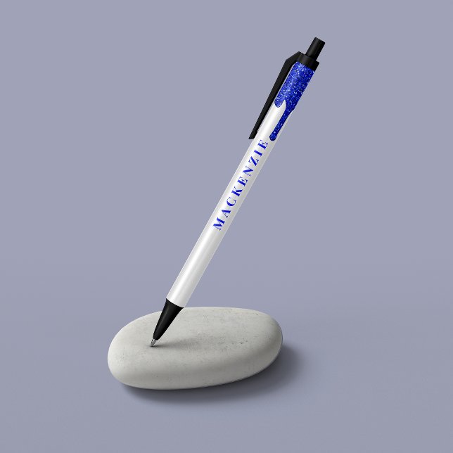 Stylo Bleu Parties scintillant Royal Bleue Chic Laver Luxe (Créateur téléchargé)