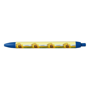 Stylo Bleu Pen Sunfleurs