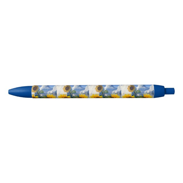 Stylo Bleu Pen Sunfleurs (Devant)