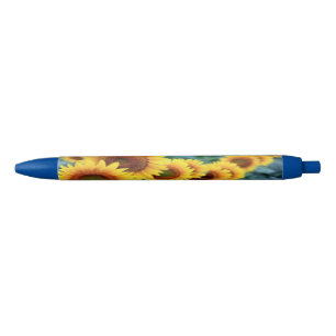 Stylo Bleu Pen Sunfleurs