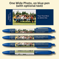Photo longue portée avec texte facultatif en bleu